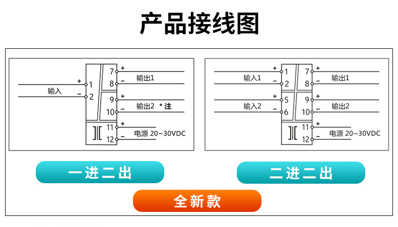 MIK-401Y信号隔离器产品接线图