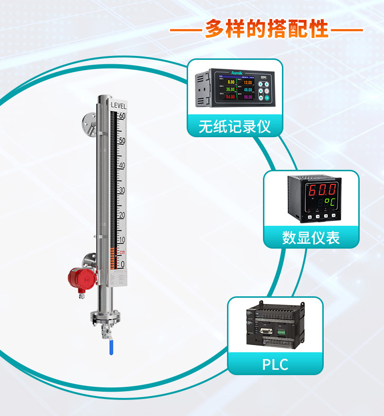 银河集团186netMIK-UZ磁翻板液位计搭配多样性